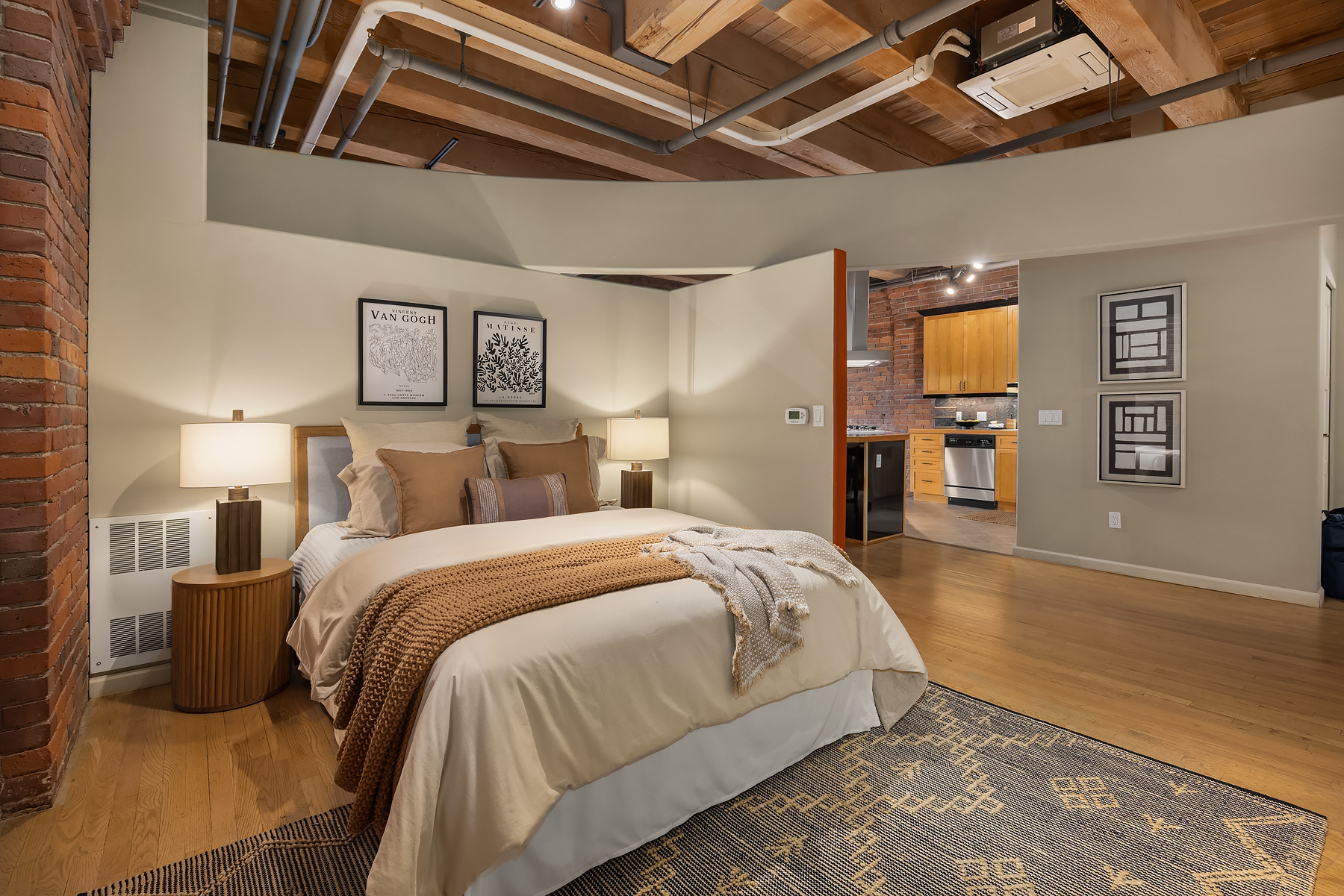 Open loft living area