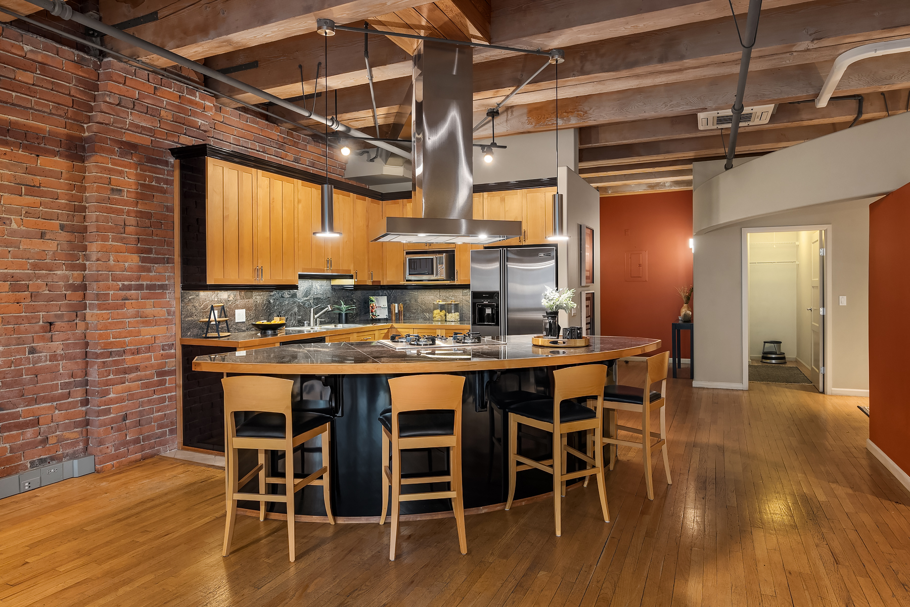 Living area from kitchen